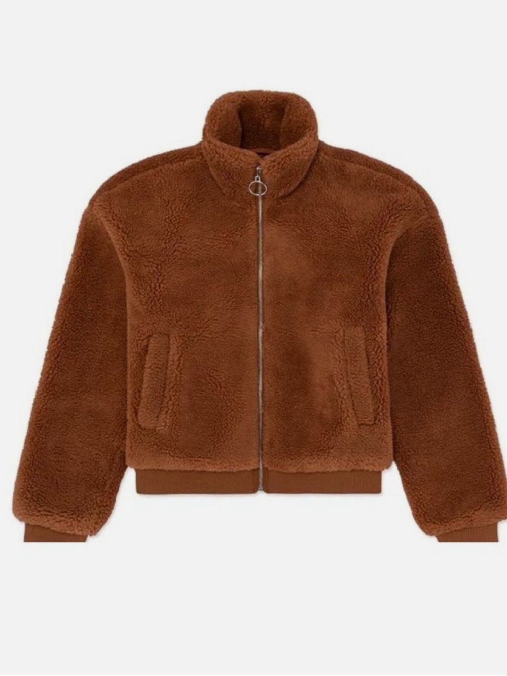 WeWoreWhat Teddy Bomber Jacket in Copper